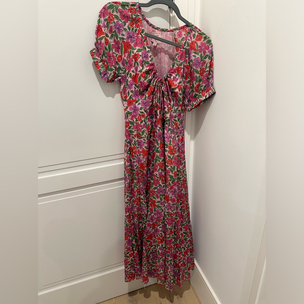 Banjanan Pink and Red Floral Dress